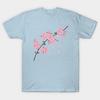 Asian Size Cotton Unisex Tshirt Print T-shirt Sakura Cherry Blossom T-shirt No-Cut Print Regular Fit