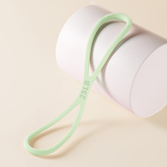 Эспандер-восьмерка Лента сопротивления для упражнений Рука Плечо Растяжка Силовые тренировки Фитнес Эластичный ремень 15/25/35 фунтов Мужчины Женщины Нескользящий силиконовый трос натяжения