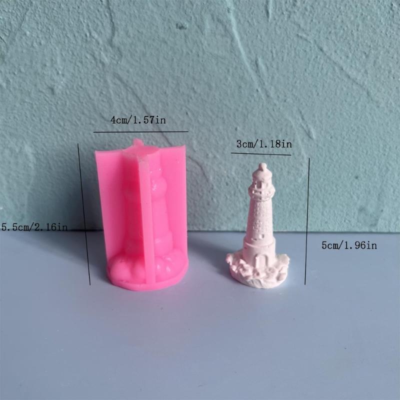 3D Силиконовые формы «Маяк» Формы для свечей Формы для тортов Формы для орнаментов Формы для эпоксидной смолы Формы для гипса для изготовления свечей