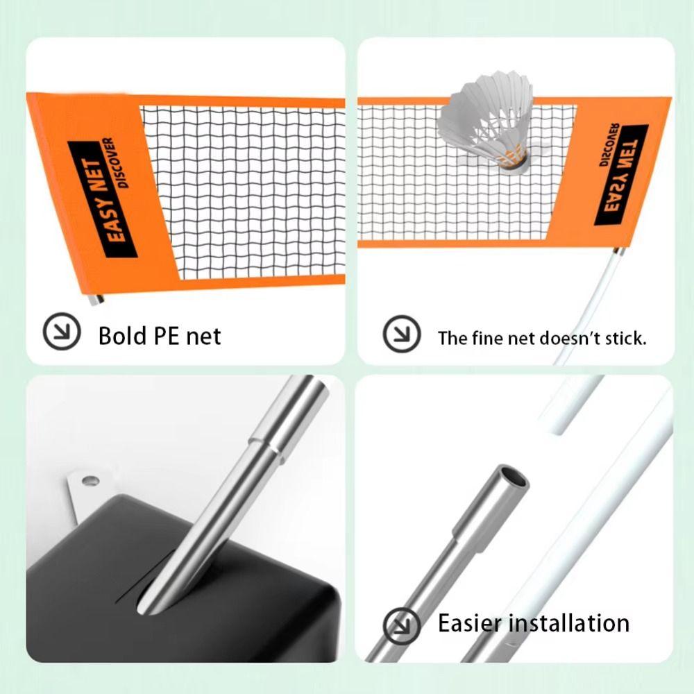 Легкая установка Волейбольная Теннисная Тренировочная Сетка Бадминтон Мобильная Сетчатая Конструкция Волейбол