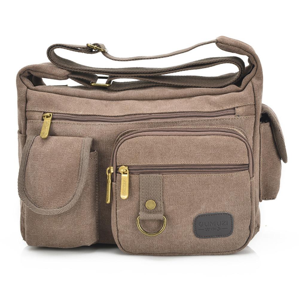 Multifunctional Climbing Storage Bag Canvas Travel Tool Bag Outdoor Shoulder Bag Fitness