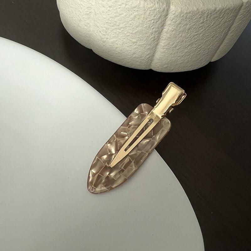 2/3/4/6 шт. ацетатные заколки для волос в Корейском стиле, золотисто-белые блестящие заколки для волос, головные уборы для девочек и женщин, аксессуары для волос