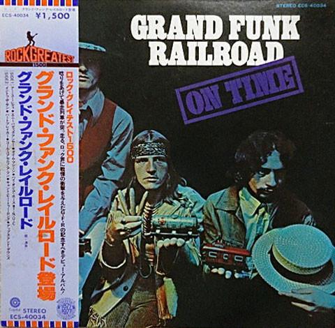 LP Record GRAND FUNK RAILROAD - On Time ECS40034 CAPITOL 1978 Japan Rock Used