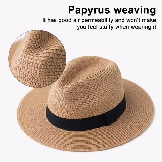 Женская соломенная шляпа с широкими полями, шляпа для защиты от солнца, дышащая легкая шляпа с защитой шеи, идеально сидящая шляпа от солнца