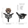 Кивающая голова вращение от ветра прохладный веселый пилот-медведь автомобильный освежитель воздуха вентиляционные аксессуары украшения ornaments ароматический диффузор