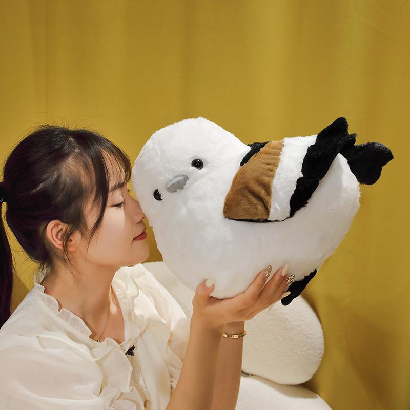 25-32cm Lovely Sparrow Plush Toy Stuffed Animal Bird Soft Doll Titmouse Cute Fashion Gifts for Elementary Student Kid Room Decor