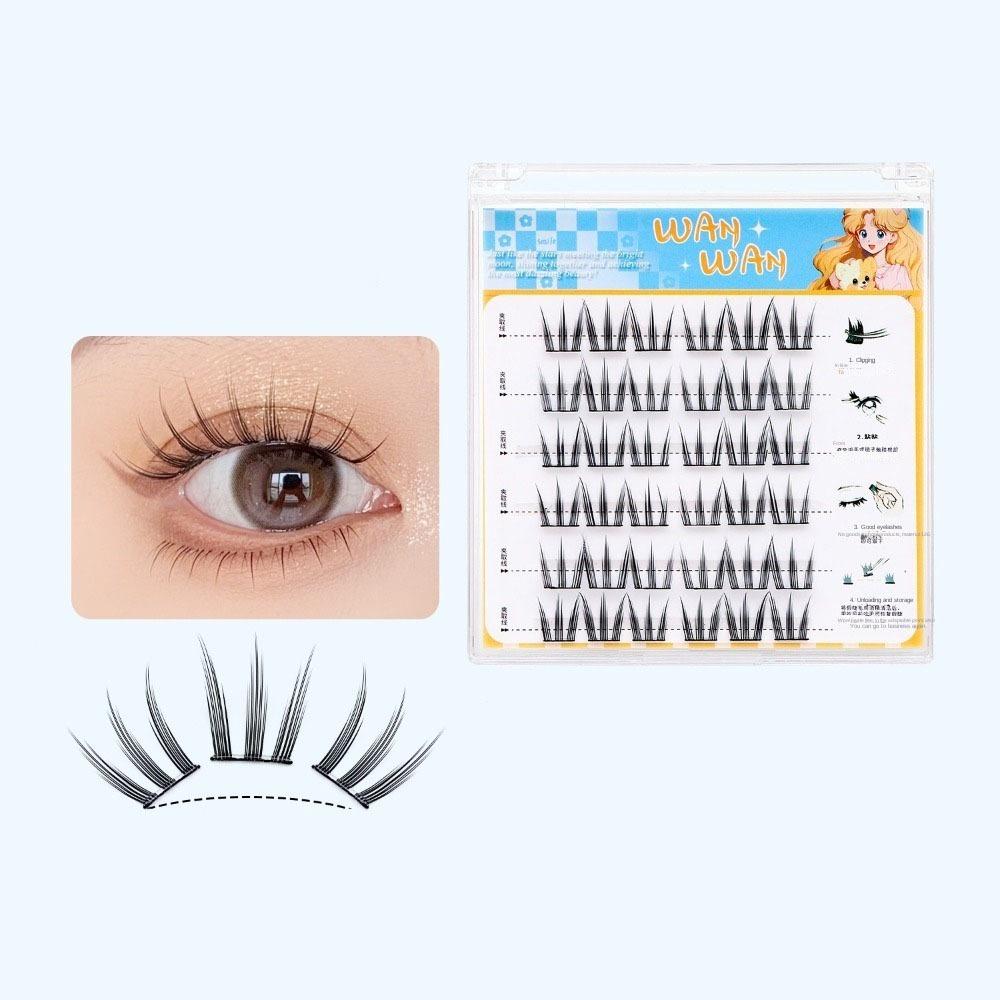 Sweet Adhesive False Eyelashes Makeup False Eyelash Clusters Grafting Lashes