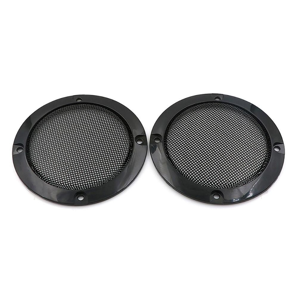 2Pcs Plastic Speaker Protective Grill Decorative Speaker Mesh Circle Speaker Protective Accessory