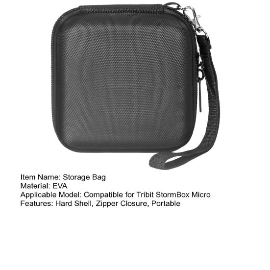 Чехол для переноски колонки для Tribit StormBox Micro EVA Жесткий чехол на молнии Портативная дорожная сумка для хранения беспроводной колонки Защитный органайзер