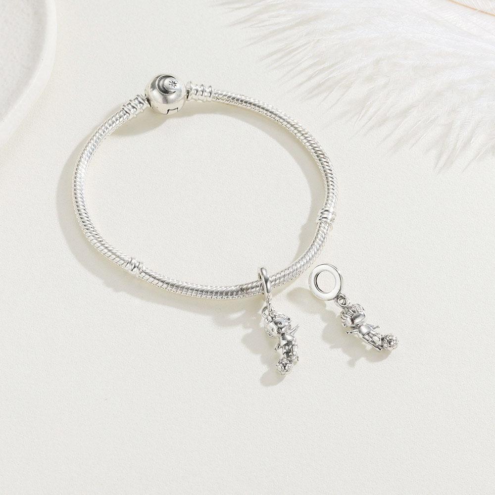 925 Silver Football Charm Sports Brazil Argentina Football Star No. 10 Jersey Beads Fit For Original Bracelet DIY Jewellery Gift