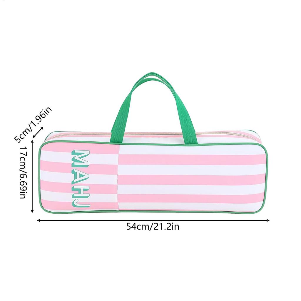 Mahjong Rack Storage Bag Ergonomic Waterproof Organizer With Zipper Mahjong Game Storage Bag For Outdoor Travel Indoor Home