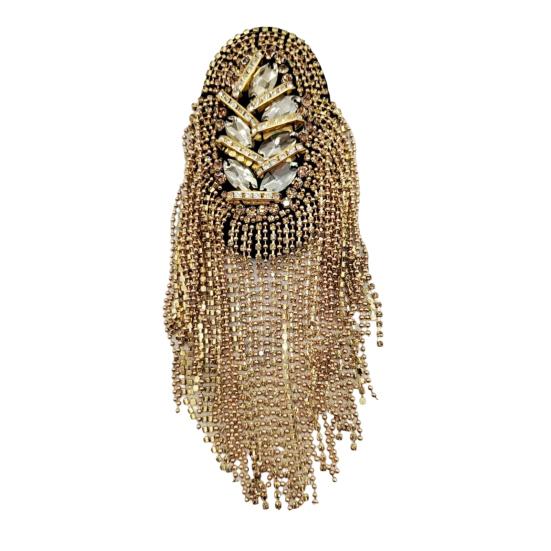 Кисточки на плечо, эполет, кисточки из бисера, цепочка со стразами, аксессуары для одежды «сделай сам», мужские и женские плечевые доски