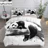 Комплект постельного белья Ink Splash Giant Panda King Queen Double Full Twin Single Size
