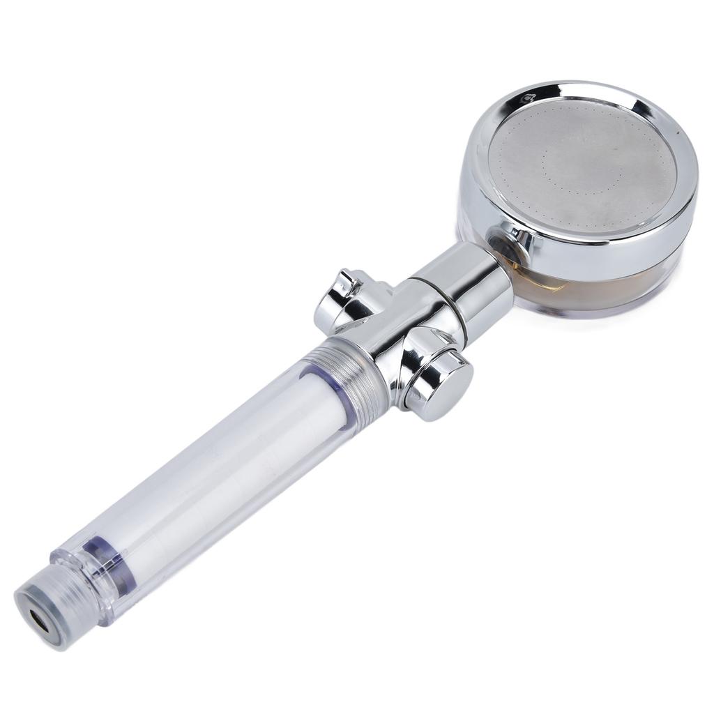 Турбонаддувная лейка для душа ручная с пропеллером вращение на 360 градусов резьба G1/2 съемная для