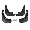 4PCS Car Wheel Mudguards Sturdy PP Front Rear Wheel Protective Black Shockproof Scratch Resistant