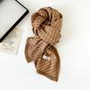 New Fashion Imitation Cotton and Linen Pleated Scarf Women's Printing Double-layer Cotton and Linen Decorative Scarf Shawl