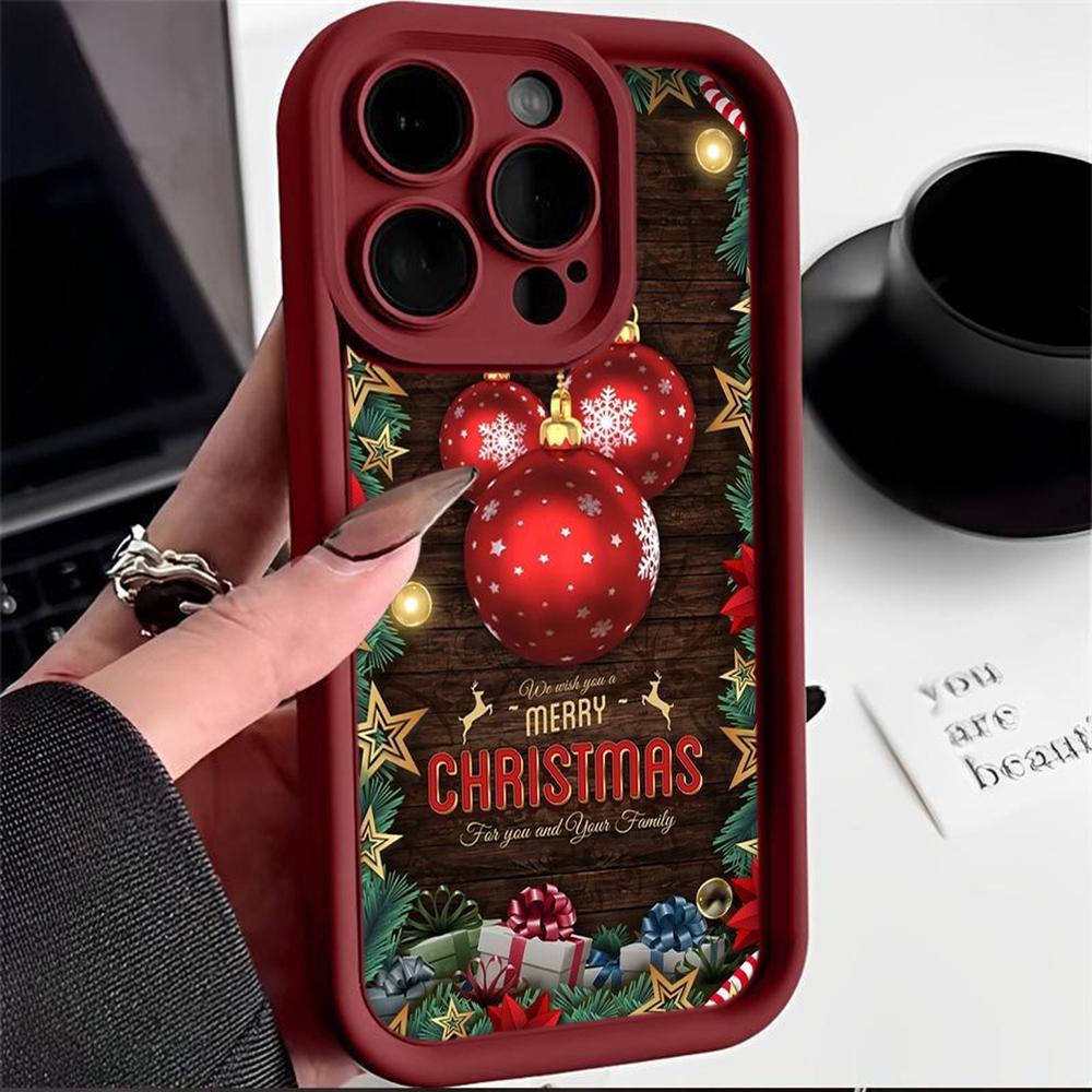 Чехлы для телефонов Ae103 с рождественской елкой для Xiaomi 14T 12 11 Lite 5G NE Redmi 13C 14C 9C 9a A2 A3 Note 12 Pro 11s Angel Eye Ladder Защитный чехол