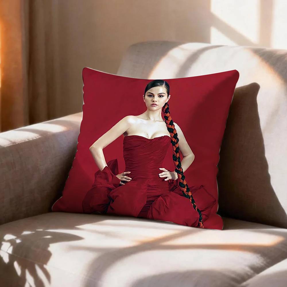 Sweet Girly SSelena Gomez Pillow Case Pattern Printed Pillowcase For Living Room Sofa Cushion Cover