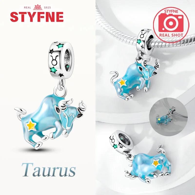 Медные Светящиеся Созвездия Шармы Скорпион Рак Подвеска Бусина Подходит для Оригинального Браслета DIY Тонкие Ювелирные Изделия Для Женщин Подарки