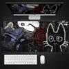 Graffiti Style Black Cat Cute Mouse Pad Large Kawaii Desk Mats Computer PC Gamer XXL Non-slip Keyboard Office Gaming Accessories