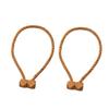 1 Pair Magnetic Curtain Tiebacks, Twisted Rope Curtain Holdbacks, Simple Decorative Draperies Holders for Bedroom Living Room Kitchen