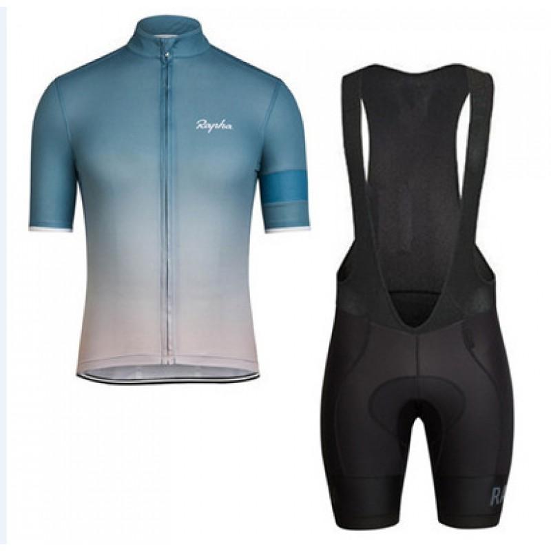 Unisex Cycling Jersey Bib Shorts Set Quick-Dry Road Bike Apparel Men Women