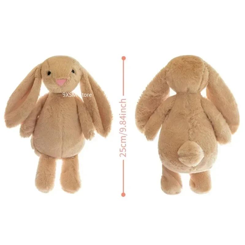 25 см Милая плюшевая игрушка Малыш Кролик Длинноухий Мягкая Набивная Кукла Зайчик Игрушка для Сна Девочки Дети Каваи Плюшевое Животное Подарки на День Рождения