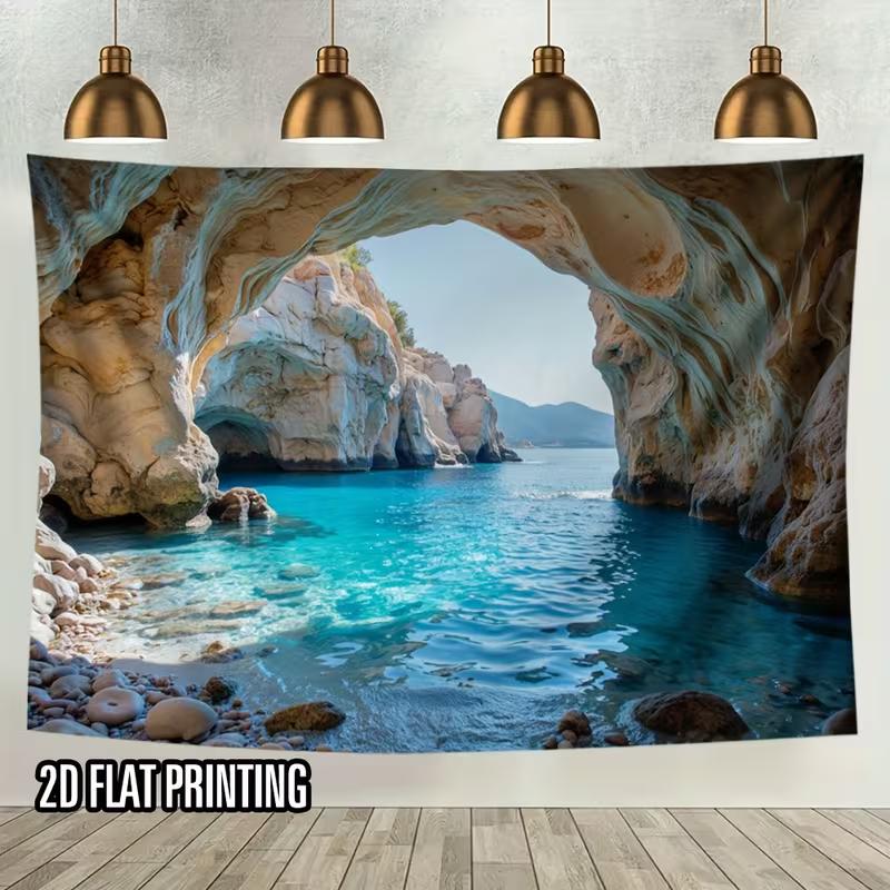 2D Ocean Cave Background for Nature Themed Events and Photoshoot