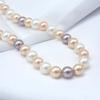 Women's Necklace 8mm Colored Shell Pearl Necklace Round Ocean Mother of Pearl Necklace Highlight Short Necklace