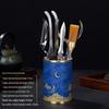 Handton Lacquered Brass Tea Ceremony Tool Set
