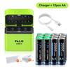 CITYORK 1.5V AA AAA Li-ion Аккумулятор 1.5V AA+AAA Перезаряжаемый Аккумулятор AA AAA Элементы С Кейсом для Батареек на 8 Слотов