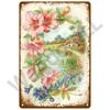 Vintage Flowers For Garden Decorations Retro Metal Sign Home Wall Art Mural Tin Sign Room Decor Plaque Plate Gift Farm Painting