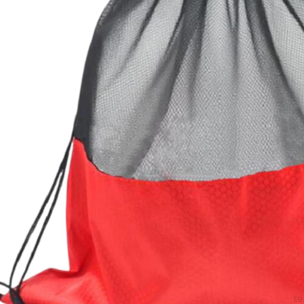 Сетчатый мешок для баскетбола Рюкзак на шнурке Ткань Оксфорд для футбола