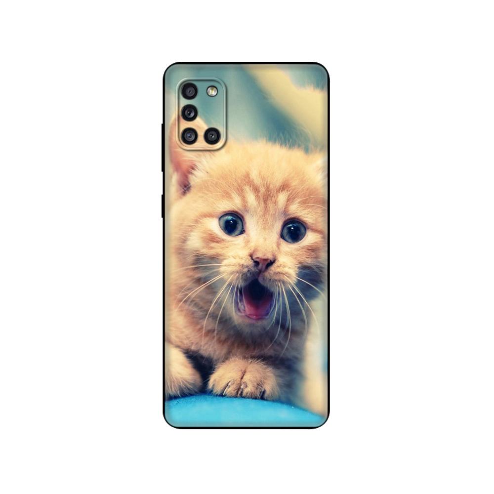 Чехол для Samsung Galaxy A31, мягкий силиконовый чехол для телефона Samsung A31 A 31 SM-A315F GalaxyA31, чехол-бампер 6,4 дюйма, черный чехол из ТПУ