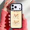 Милый Мультяшный Чехол для Телефона Shiba Inu для iPhone 17 Air 16e 15 14 13 Pro Max Задняя Крышка для 12 11 Pro Coque