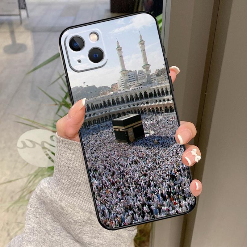 Исламские Мусульманские Паломники в Мекке Чехол Для iPhone 17 Pro Max 16 14 13 12 11 15 Pro Max Plus 12 13 Mini 16e 17 Air Задняя Крышка