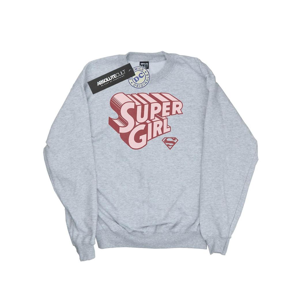DC Comics Boys Supergirl Retro Logo Sweatshirt