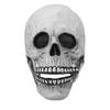 Skull Mask Halloween Skull Style Breathable Durable Latex Movable Jaw Skeleton Mask for Party Costume Ball
