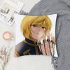 HUNTER X HUNTER Anime Kurapika Pillow Case Fashion Square Pillowcase Bedroom Sofa Room Ins Decoration Leisure