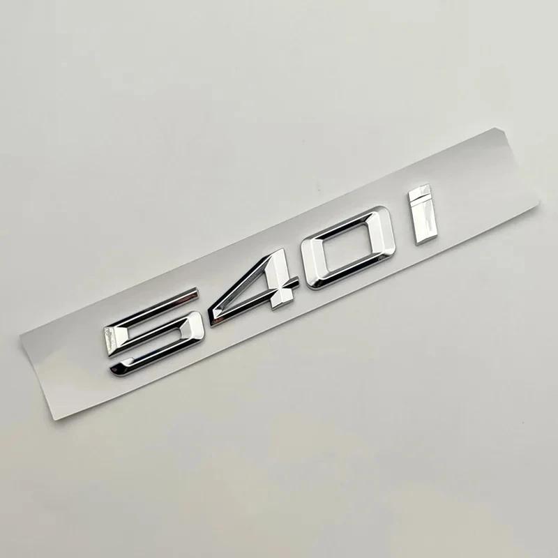 AAAOK1 ABS 3D Chrome Car Trunk Letters 528i 535i 540i Luxury Line Xdrive Emblem Logo Sticker For BMW E60 E34 F10 G30 E39 Accessories