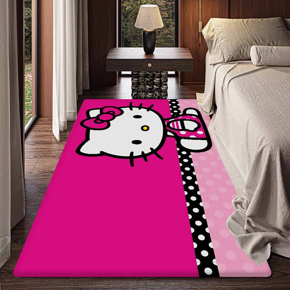 H-Hello Kitty Floor Mat Rectangle Anti-slip Home Soft Badmat Front Door Indoor Outdoor Mat Welcome Doormat