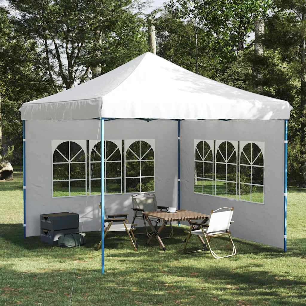 Party Tent Side Walls 2 pcs with Windows PE White