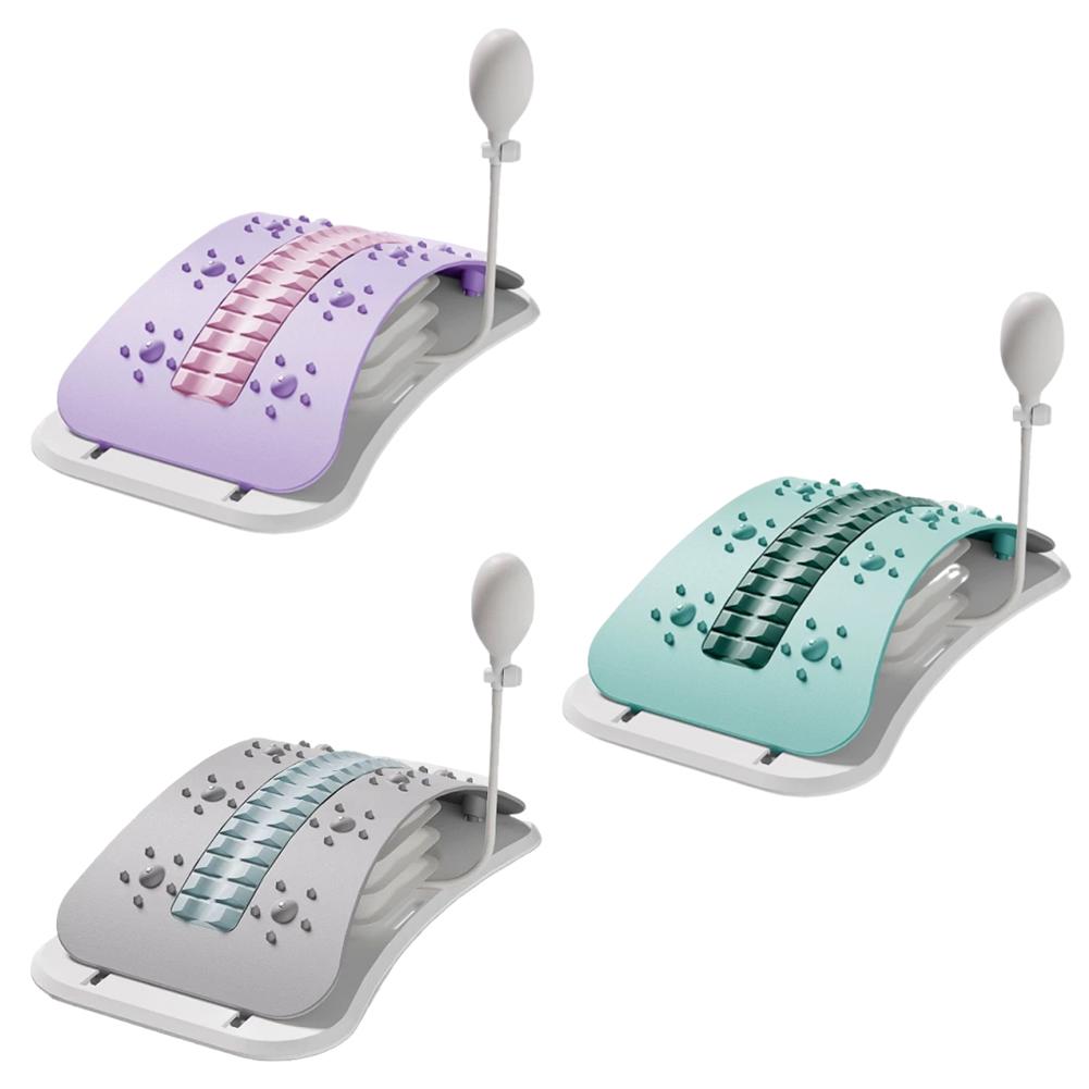 Регулируемый массажер для спины Поясничная поддержка Поясничная поддерживающая доска Надувной регулируемый декомпрессор позвоночника для облегчения боли в пояснице