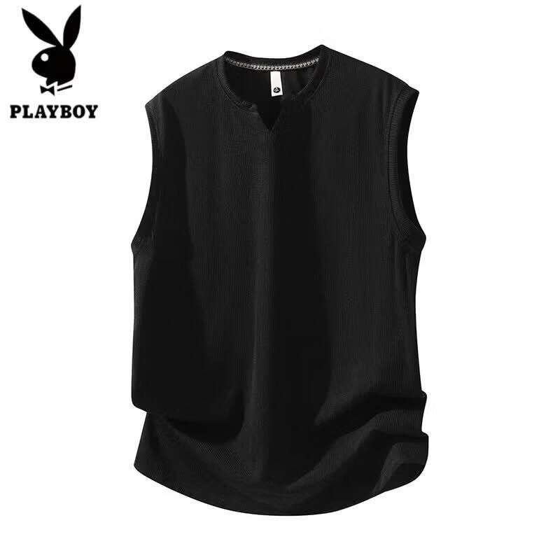 PLAYBOY Мужская майка-жилет без рукавов с V-образным вырезом, охлаждающая