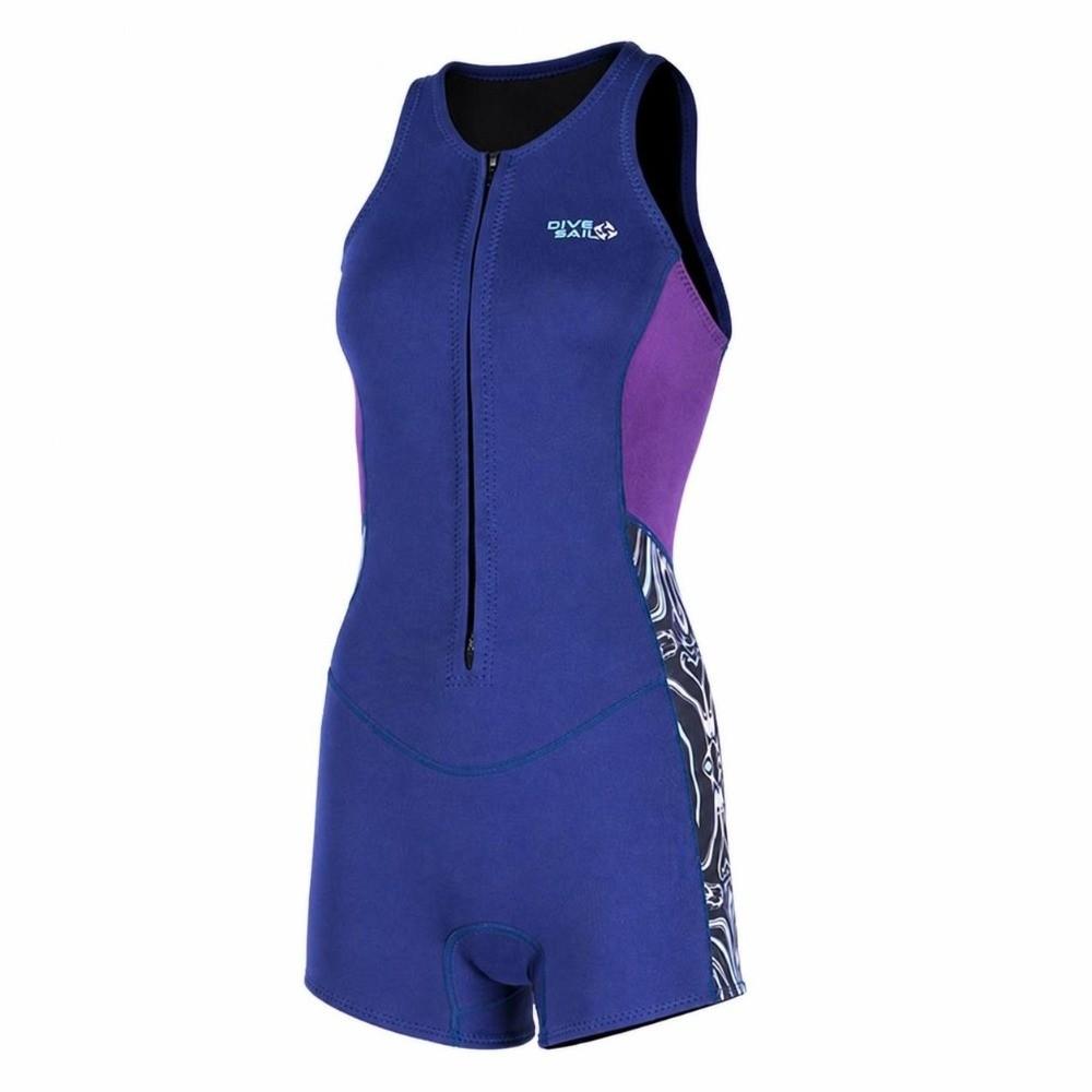 2mm/ 0.08in Thickness Shorty Wetsuit Front Zipper Diving Suit Thermal Swimsuit  Diving