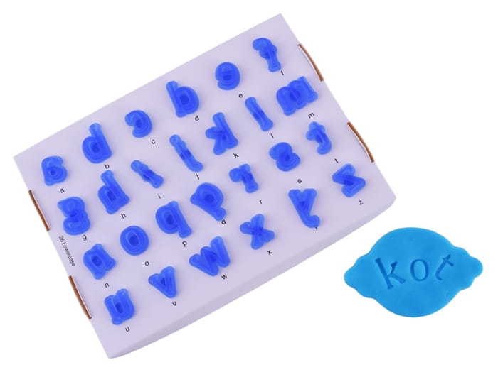 Sugar Fondant Lowercase Letters Alphabet Template