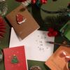10pcs 3D Merry Christmas Greeting Cards DIY Greetings Postcard Creative Blessing Cards  New Year