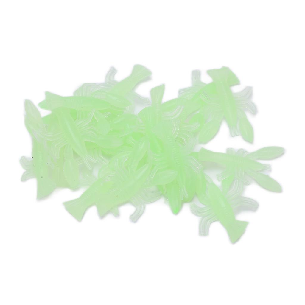 Fishing Shrimps Lures Glowing Luminous Soft Lifelike Silicone Shirmps Bait