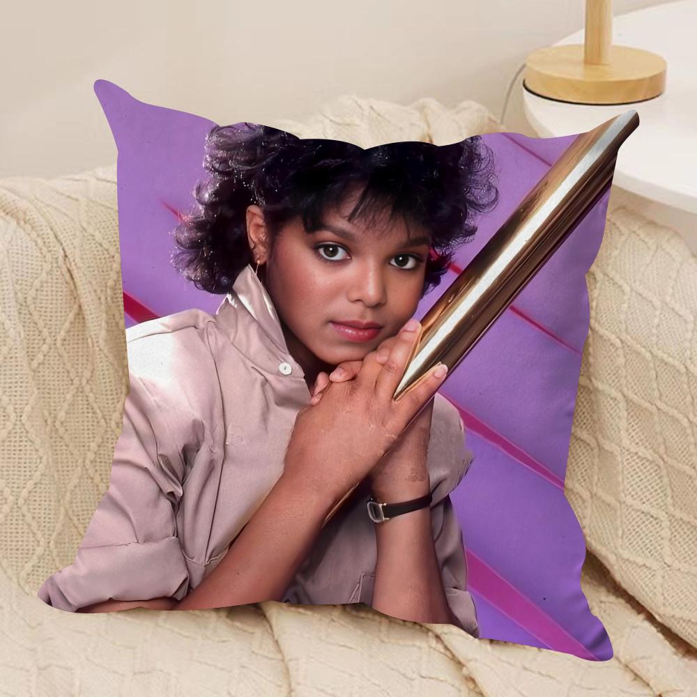 JJanet JJackson Cushion Cover Soft Plush Fabric DoubleSided Printed Cushion Covers for All Seasons Home Decor