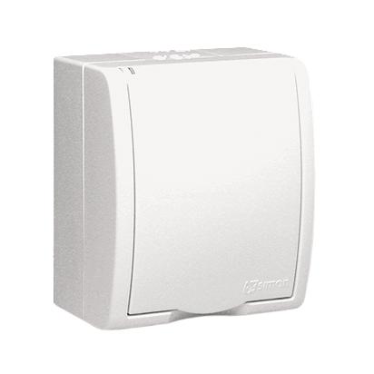 Aquarius Hermetic Socket. 1-Way With/Without Ip54 White - E131Aa-Kn287